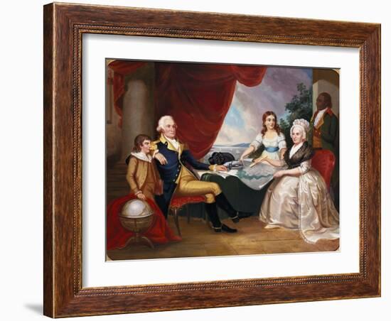 George Washington and His Family-Eugene Atget-Framed Giclee Print