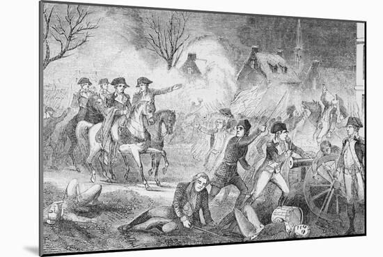 George Washington and Soldiers Attacking Hessians-null-Mounted Giclee Print