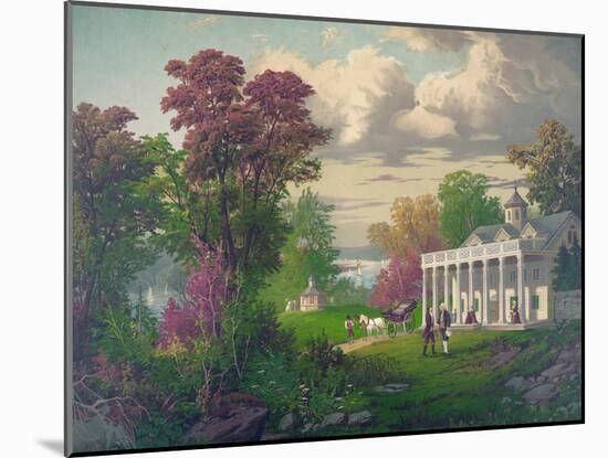 George Washington Arriving at Mount Vernon-null-Mounted Giclee Print