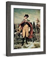 George Washington at Dorchester Heights, Massachusetts-Emanuel Leutze-Framed Giclee Print