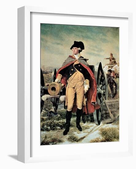 George Washington at Dorchester Heights, Massachusetts-Emanuel Leutze-Framed Giclee Print