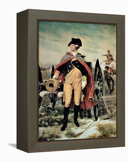 George Washington at Dorchester Heights, Massachusetts-Emanuel Leutze-Framed Premier Image Canvas