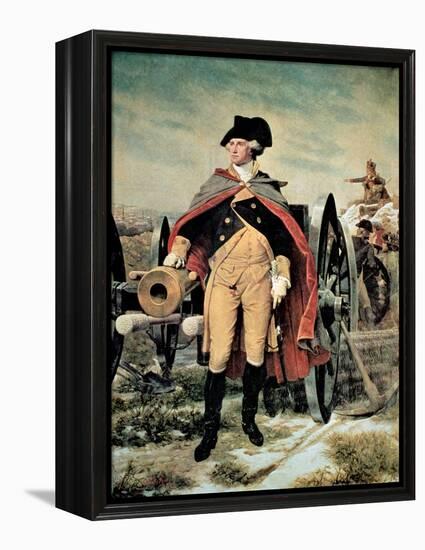 George Washington at Dorchester Heights, Massachusetts-Emanuel Leutze-Framed Premier Image Canvas