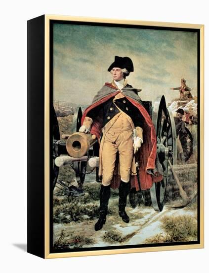 George Washington at Dorchester Heights, Massachusetts-Emanuel Leutze-Framed Premier Image Canvas