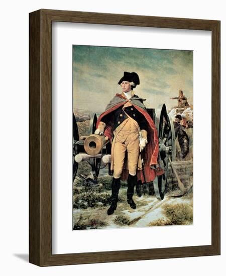 George Washington at Dorchester Heights, Massachusetts-Emanuel Leutze-Framed Giclee Print