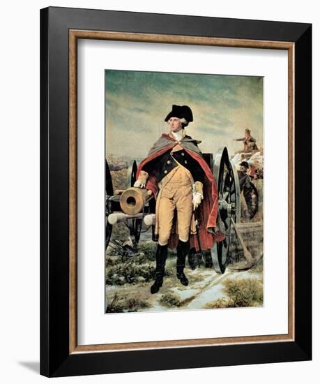 George Washington at Dorchester Heights, Massachusetts-Emanuel Leutze-Framed Giclee Print