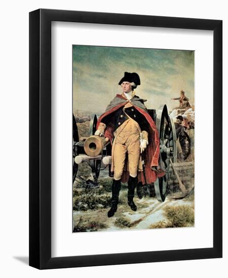 George Washington at Dorchester Heights, Massachusetts-Emanuel Leutze-Framed Giclee Print