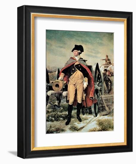 George Washington at Dorchester Heights, Massachusetts-Emanuel Leutze-Framed Giclee Print