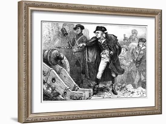 George Washington at the Siege of Yorktown, Virginia, 1781-null-Framed Giclee Print