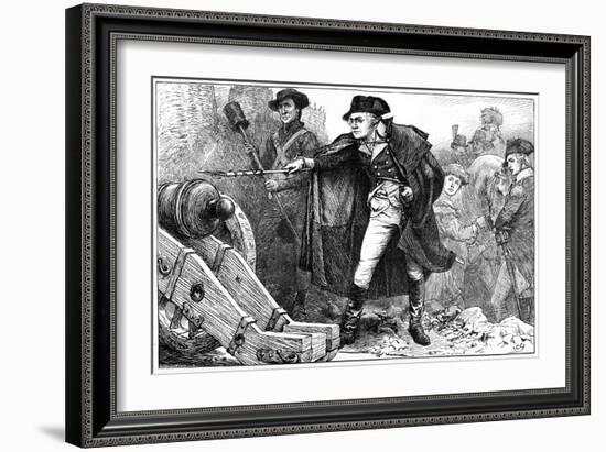 George Washington at the Siege of Yorktown, Virginia, 1781-null-Framed Giclee Print