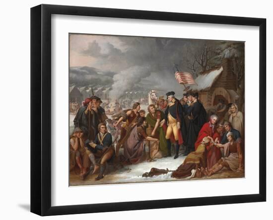 George Washington at Valley Forge, Preliminary Sketch, 1854-Tompkins Harrison Matteson-Framed Giclee Print