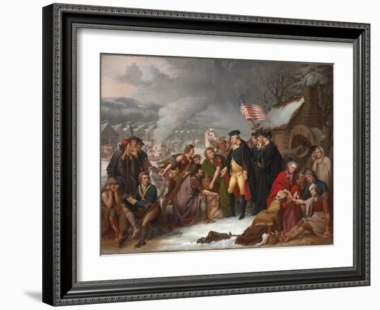 George Washington at Valley Forge, Preliminary Sketch, 1854-Tompkins Harrison Matteson-Framed Giclee Print