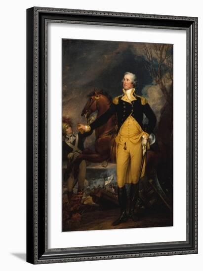 George Washington before the Battle of Trenton, c.1792–94-John Trumbull-Framed Giclee Print