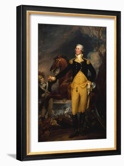 George Washington before the Battle of Trenton, c.1792–94-John Trumbull-Framed Giclee Print