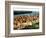 George Washington Bridge at Sunset from Central Park and Hudson River, Manhattan, New York-Philippe Hugonnard-Framed Photographic Print