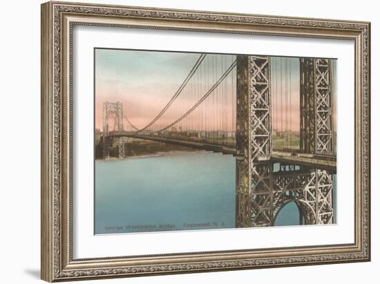 George Washington Bridge, Englewood-null-Framed Art Print