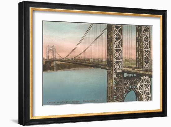 George Washington Bridge, Englewood-null-Framed Art Print