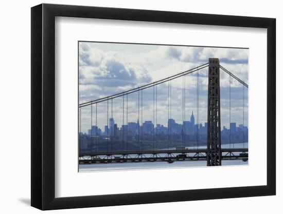 George Washington Bridge Framing Manhattan-null-Framed Photographic Print