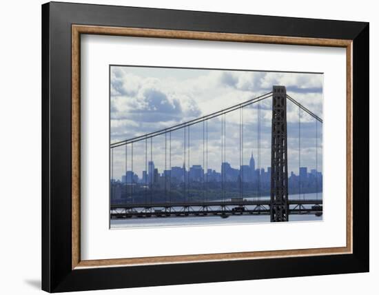 George Washington Bridge Framing Manhattan-null-Framed Photographic Print