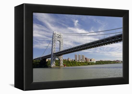 George Washington Bridge, Hudson River, New York, New York, USA-Cindy Miller Hopkins-Framed Premier Image Canvas