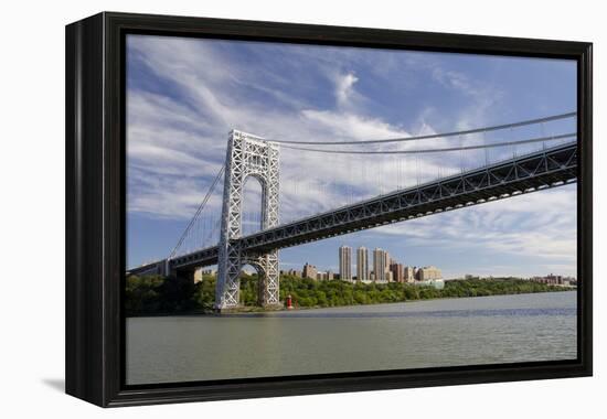 George Washington Bridge, Hudson River, New York, New York, USA-Cindy Miller Hopkins-Framed Premier Image Canvas