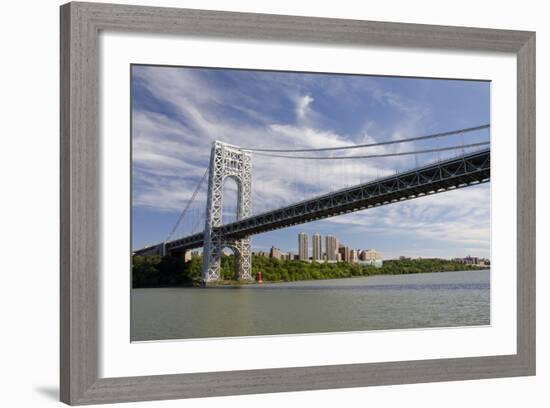 George Washington Bridge, Hudson River, New York, New York, USA-Cindy Miller Hopkins-Framed Photographic Print