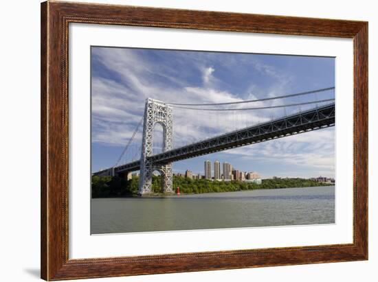 George Washington Bridge, Hudson River, New York, New York, USA-Cindy Miller Hopkins-Framed Photographic Print