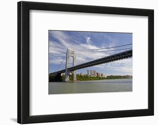 George Washington Bridge, Hudson River, New York, New York, USA-Cindy Miller Hopkins-Framed Photographic Print