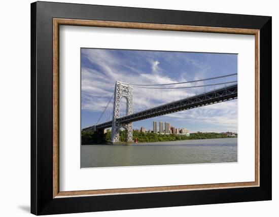 George Washington Bridge, Hudson River, New York, New York, USA-Cindy Miller Hopkins-Framed Photographic Print