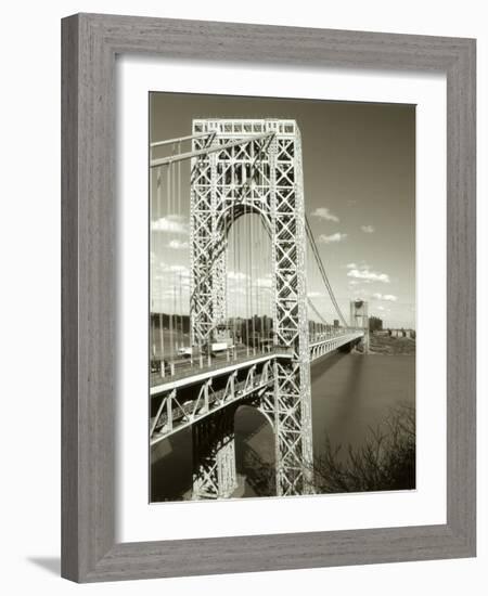 George Washington Bridge-Igor Maloratsky-Framed Art Print