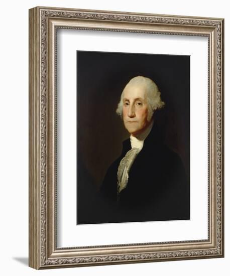 George Washington, by Gilbert Stuart, c. 1803-05, American painting,-Gilbert Stuart-Framed Art Print