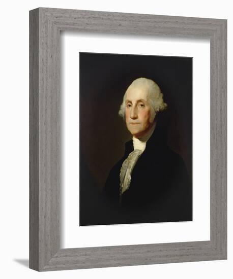 George Washington, by Gilbert Stuart, c. 1803-05, American painting,-Gilbert Stuart-Framed Art Print