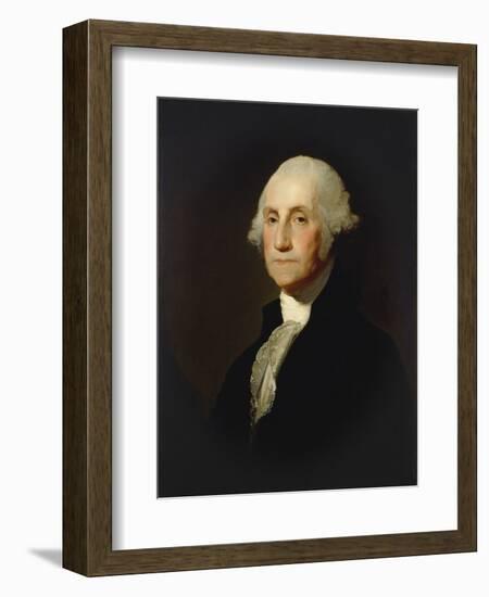 George Washington, by Gilbert Stuart, c. 1803-05, American painting,-Gilbert Stuart-Framed Art Print