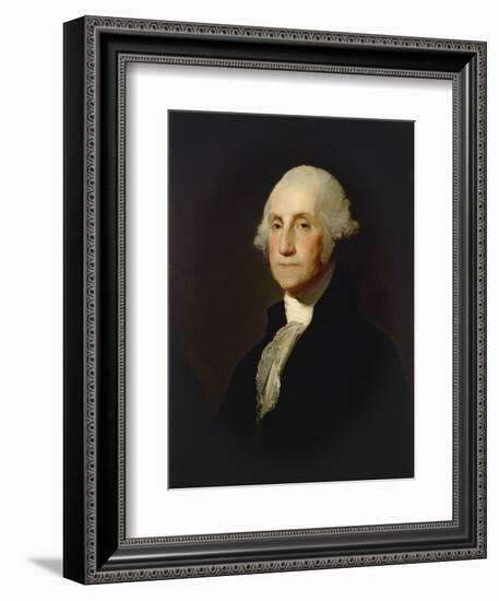 George Washington, by Gilbert Stuart, c. 1803-05, American painting,-Gilbert Stuart-Framed Art Print