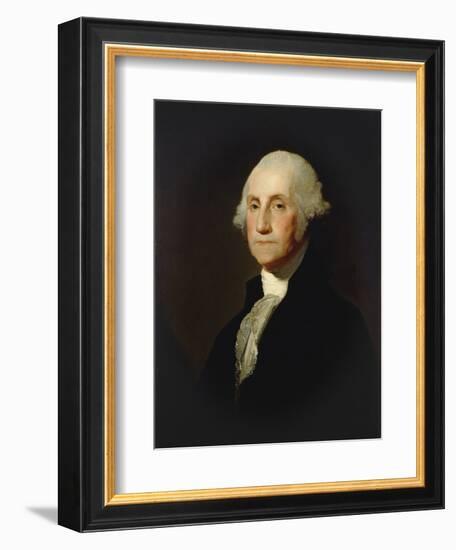 George Washington, by Gilbert Stuart, c. 1803-05, American painting,-Gilbert Stuart-Framed Art Print