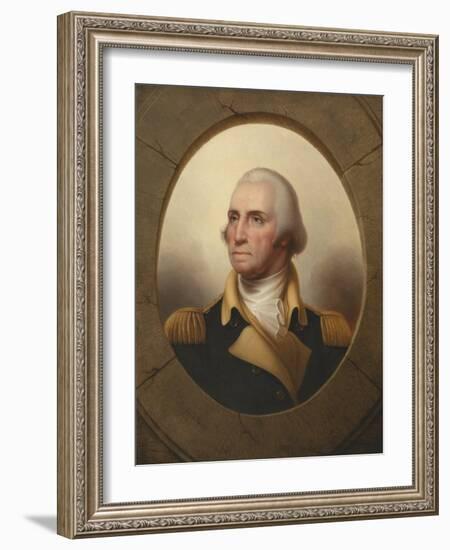 George Washington, C.1845 (Oil on Canvas)-Rembrandt Peale-Framed Giclee Print