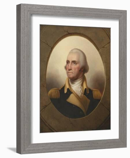 George Washington, C.1845 (Oil on Canvas)-Rembrandt Peale-Framed Giclee Print