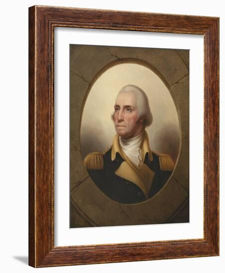 George Washington, C.1845 (Oil on Canvas)-Rembrandt Peale-Framed Giclee Print