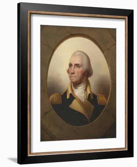 George Washington, C.1845 (Oil on Canvas)-Rembrandt Peale-Framed Giclee Print