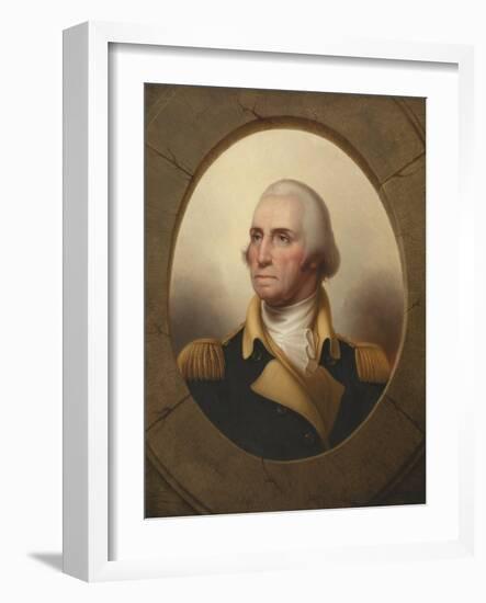 George Washington, C.1845 (Oil on Canvas)-Rembrandt Peale-Framed Giclee Print