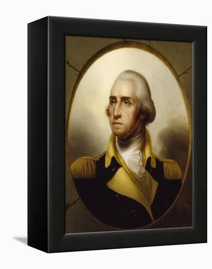 George Washington, C.1850 (Oil on Canvas)-Rembrandt Peale-Framed Premier Image Canvas