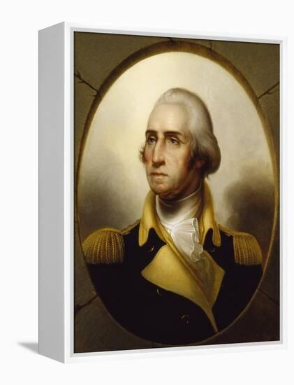 George Washington, C.1850 (Oil on Canvas)-Rembrandt Peale-Framed Premier Image Canvas