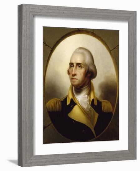 George Washington, C.1850 (Oil on Canvas)-Rembrandt Peale-Framed Giclee Print