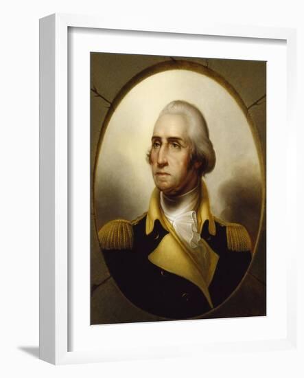 George Washington, C.1850 (Oil on Canvas)-Rembrandt Peale-Framed Giclee Print