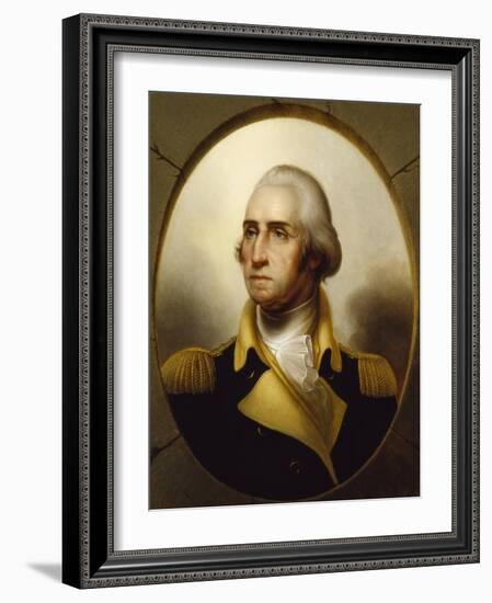 George Washington, C.1850 (Oil on Canvas)-Rembrandt Peale-Framed Giclee Print