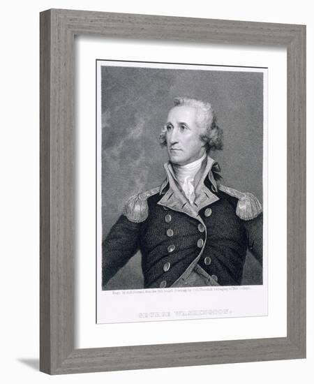 George Washington, engraved by Asher Brown Durand-John Trumbull-Framed Giclee Print