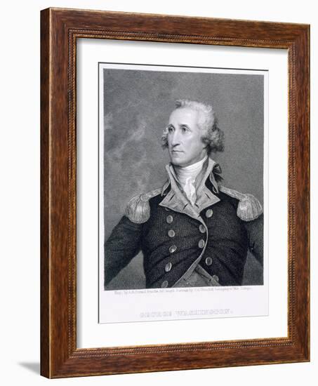 George Washington, engraved by Asher Brown Durand-John Trumbull-Framed Giclee Print