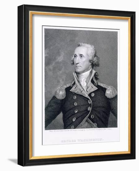 George Washington, engraved by Asher Brown Durand-John Trumbull-Framed Giclee Print