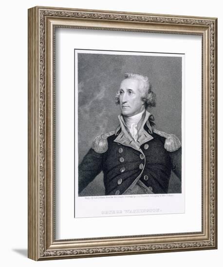 George Washington, engraved by Asher Brown Durand-John Trumbull-Framed Giclee Print