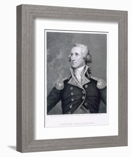 George Washington, engraved by Asher Brown Durand-John Trumbull-Framed Giclee Print